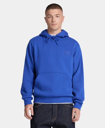 Sudadera con gorro y logo de silicona para hombre, Azul