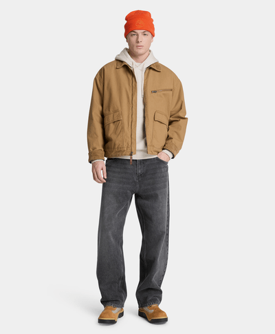 Sudadera con gorro y logo de silicona para hombre, Beige