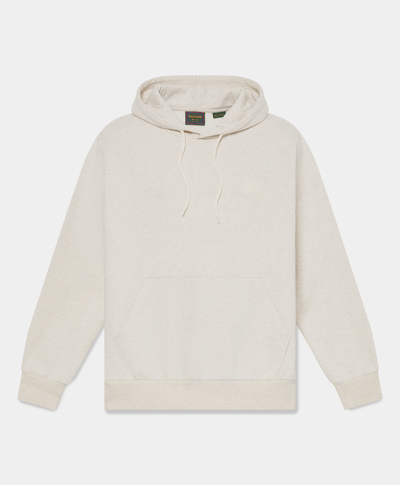 Sudadera con gorro y logo de silicona para hombre, Beige
