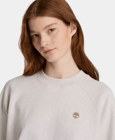Sudadera de cuello redondo Crafted para mujer, Beige