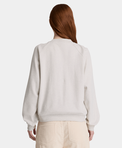 Sudadera de cuello redondo Crafted para mujer, Beige