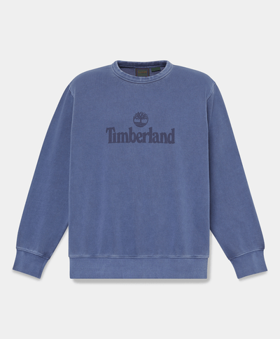 Sudadera de cuello redondo deslavada South Cabot para hombre, Azul