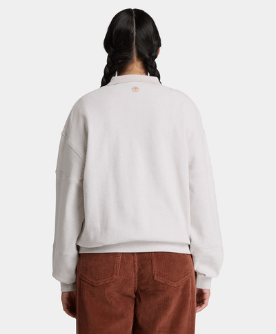Sudadera de rugby para mujer, Beige