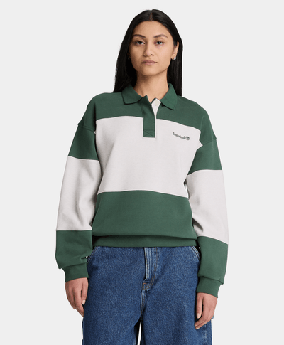 Sudadera de rugby para mujer, Verde