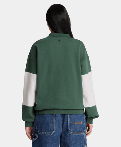 Sudadera de rugby para mujer, Verde