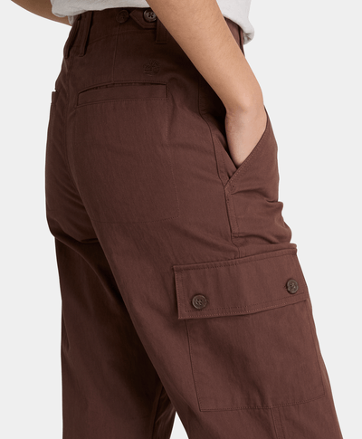 Pantalón cargo para mujer, Café