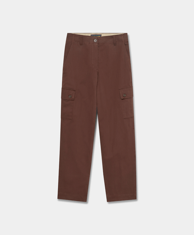 Pantalón cargo para mujer, Café