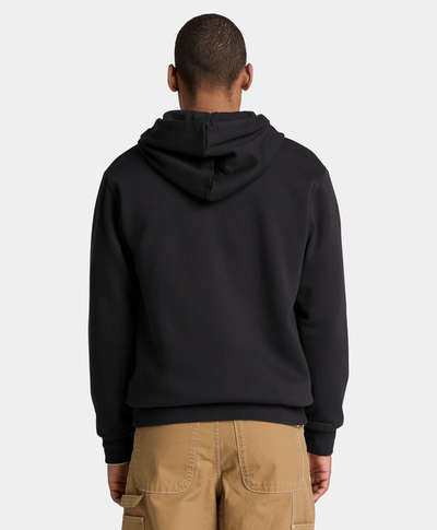Sudadera con gorro y cierre Oyster River para hombre, Negro