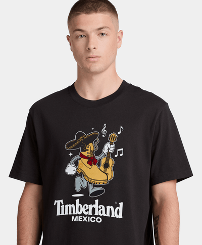 Playera Timberland edición especial México Unisex, Negro