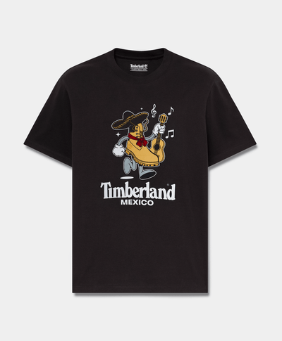 Playera Timberland edición especial México Unisex, Negro