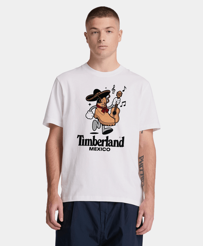 Playera Timberland edición especial México Unisex, Blanco