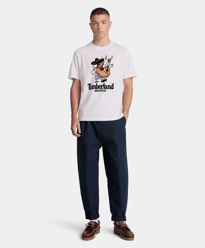 Playera Timberland edición especial México Unisex, Blanco