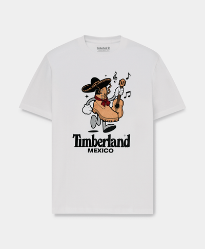 Playera Timberland edición especial México Unisex, Blanco