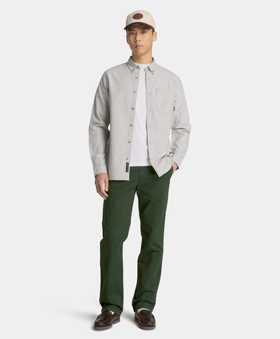 Pantalón Chino Recto para Hombre, Verde