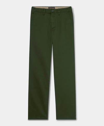 Pantalón Chino Recto para Hombre, Verde