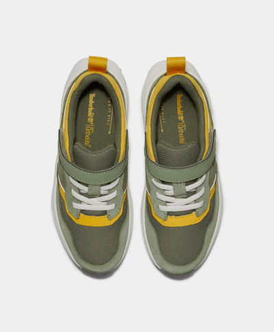 Tenis con velcro Motion Ledge para niños, Verde