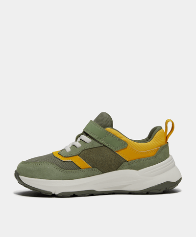 Tenis con velcro Motion Ledge para niños, Verde