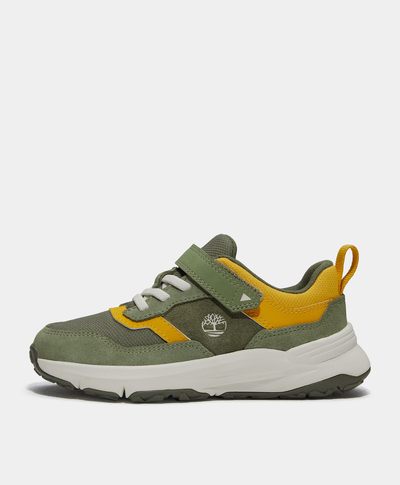 Tenis con velcro Motion Ledge para niños, Verde