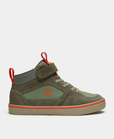 Tenis con velcro Stone Jump para Niños, Verde