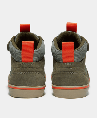 Tenis con velcro Stone Jump para Niños, Verde
