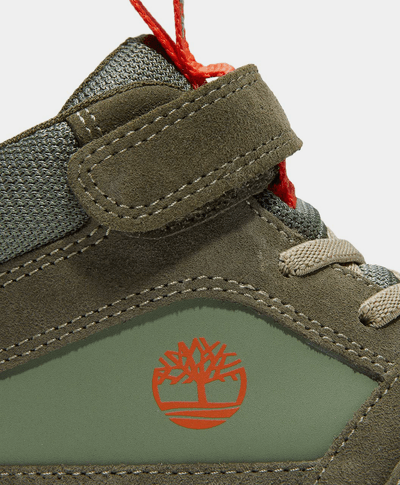 Tenis con velcro Stone Jump para Niños, Verde