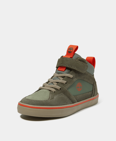 Tenis con velcro Stone Jump para Niños, Verde