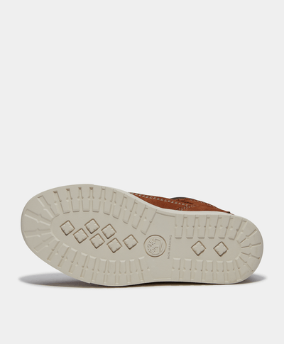 Tenis Lisbon Street Mid con cierre de velcro para niños, Café