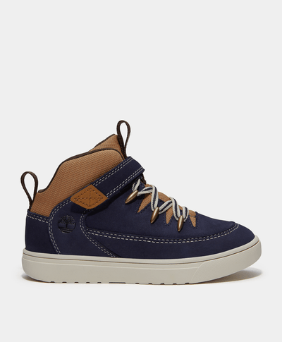Tenis Lisbon Street Mid con cierre de velcro para niños, Azul