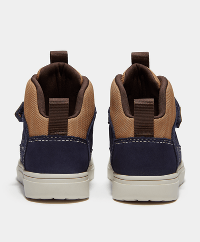 Tenis Lisbon Street Mid con cierre de velcro para niños, Azul