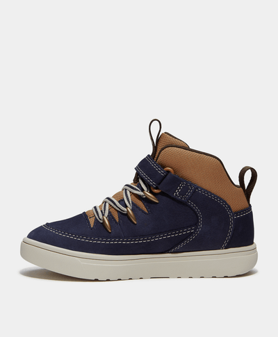 Tenis Lisbon Street Mid con cierre de velcro para niños, Azul