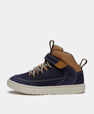 Tenis Lisbon Street Mid con cierre de velcro para niños, Azul