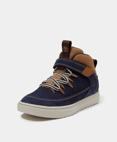 Tenis Lisbon Street Mid con cierre de velcro para niños, Azul