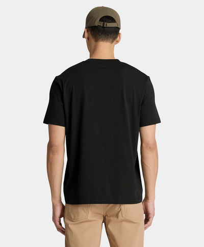 Playera de manga corta Northwood con logo lineal para hombre, Negro