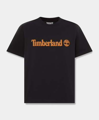 Playera de manga corta Northwood con logo lineal para hombre, Negro