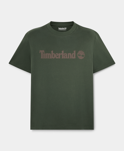 Playera de manga corta Northwood con logo lineal para hombre, Verde