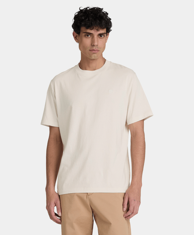 Playera de manga corta Oyster River para hombre, Beige