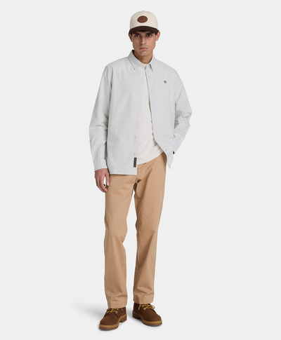 Playera de manga corta Oyster River para hombre, Beige