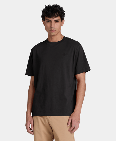 Playera de manga corta Oyster River para hombre, Negro