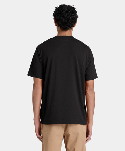 Playera de manga corta Oyster River para hombre, Negro