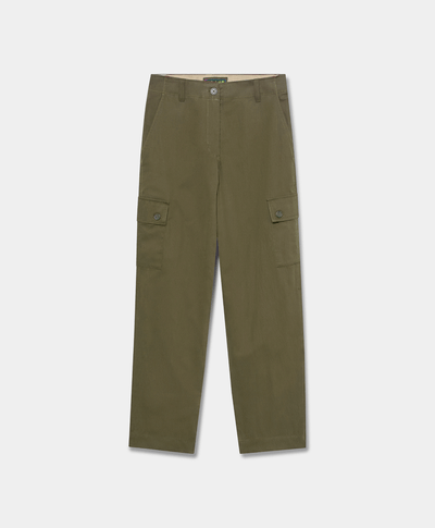 Pantalón cargo para mujer, Verde