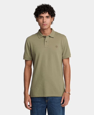 Polo de manga corta Oyster River para hombre, Verde