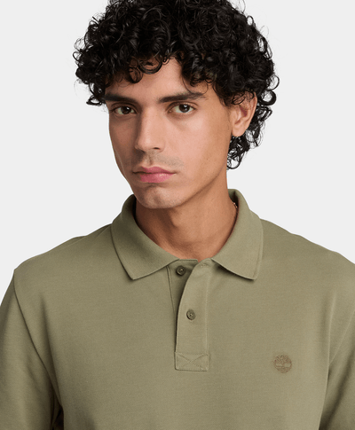 Polo de manga corta Oyster River para hombre, Verde